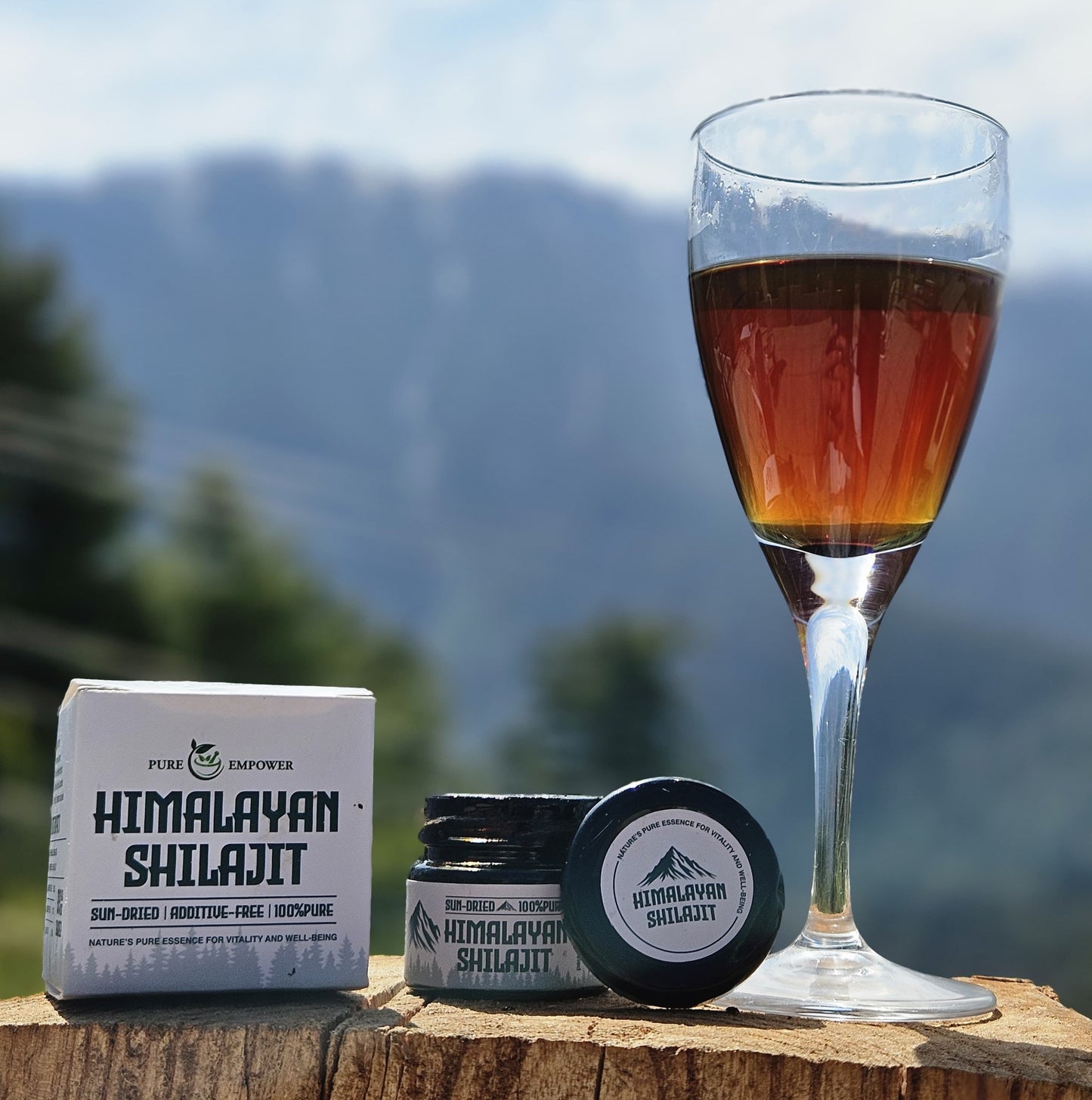 Pure Empower Shilajit 30g | Powerful Himalayan Resin | Gold Grade Hand-Collected Rocks | Full-Sun Dried & Naturally Purified for Energy, Strength & Stamina